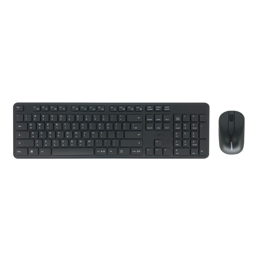체리 키보드 DW2300 블랙 무선 무소음 키보드 마우스 세트