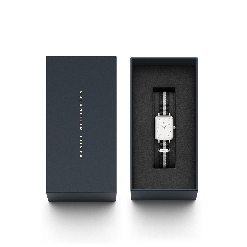 다니엘 웰링턴 QUADRO NATO CHARCOAL 나토밴드 사각다이얼 여자시계 - 상세 이미지 5