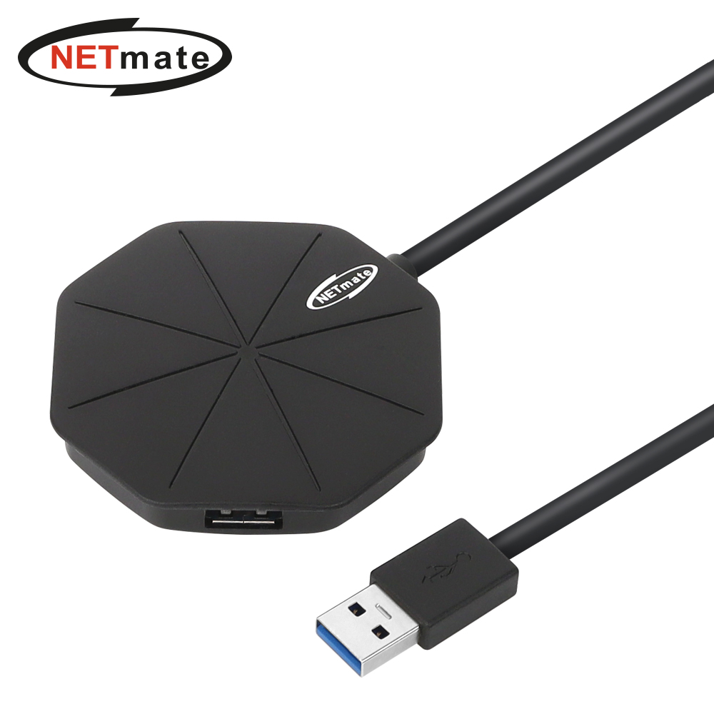 강원전자 넷메이트 USB3.0 4포트 허브 NM-UBA301 - 상품 이미지
