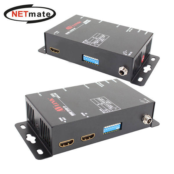 강원전자 넷메이트 HDMI+RS232 1:1 리피터(로컬 + 리모트)(Ethernet Base 100m) HDMI-ENW - 상품 이미지