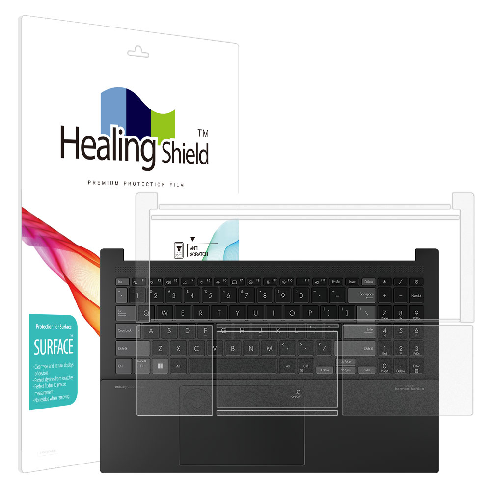 에이수스 비보북 프로 15 OLED N6506 무광 팜레스트/터치패드 필름 2매 - 상품 이미지