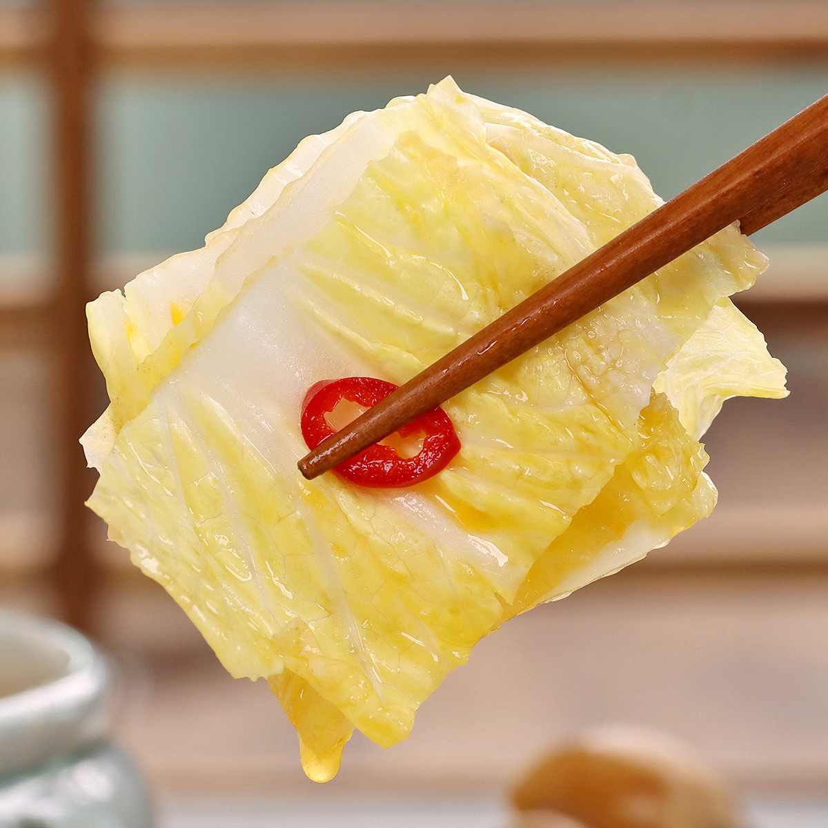 셰프애찬 단호박 백김치 1kg 물김치 이미지 3