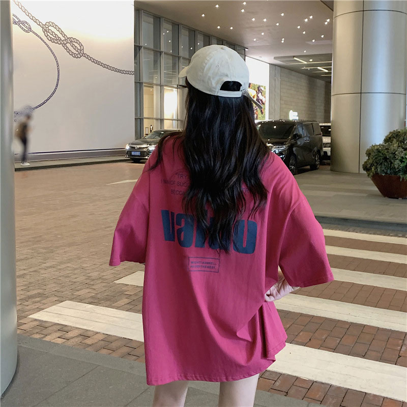 캐주얼 여성 박스티 5종 오버핏 반팔 티셔츠 - 상품 이미지