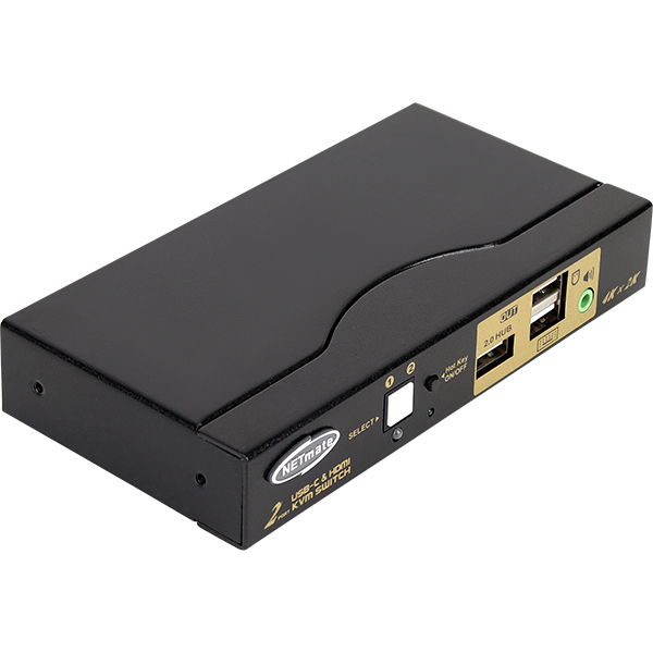 강원전자 넷메이트 4K 60Hz HDMI 2.0 KVM 2:1 스위치(USB-C) NM-CKD01 - 상세 이미지 2