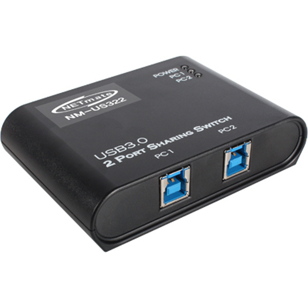 강원전자 넷메이트 USB3.0 2B:1A 반자동 선택기 NM-US322 - 상세 이미지 2