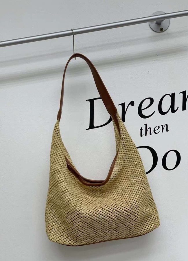 여름 그물 왕골 비치 바캉스 라탄 쇼퍼 라탄백 니트 보부상가방