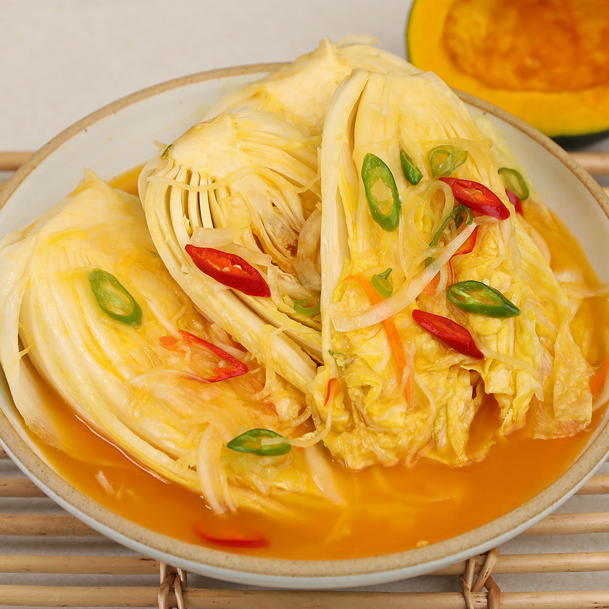 셰프애찬 단호박 백김치 1kg 물김치 이미지 8