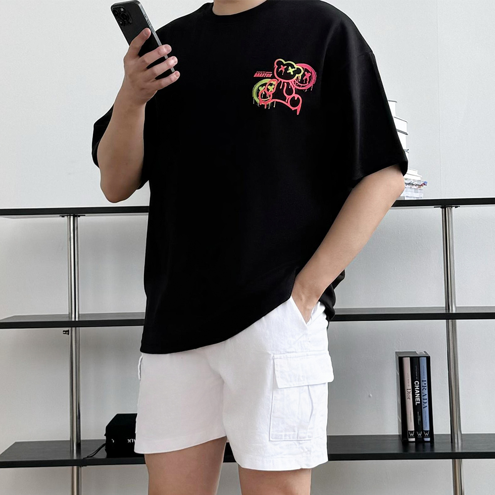 1+1 남자 오버핏 반팔티 목안늘어나는티 이미지 6