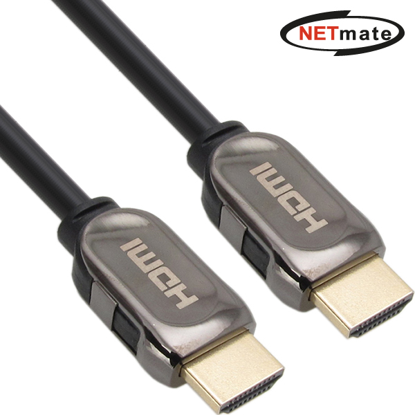 강원전자 넷메이트 HDMI 1.4 Metallic 케이블 1m (블랙) NMC-HG01B - 상품 이미지