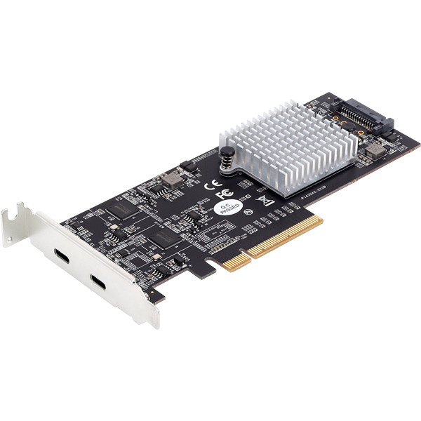 강원전자 넷메이트 USB3.2 Gen2x2 Type C 2포트 PCI Express 카드(슬림PC겸용) U-2350 - 상세 이미지 3