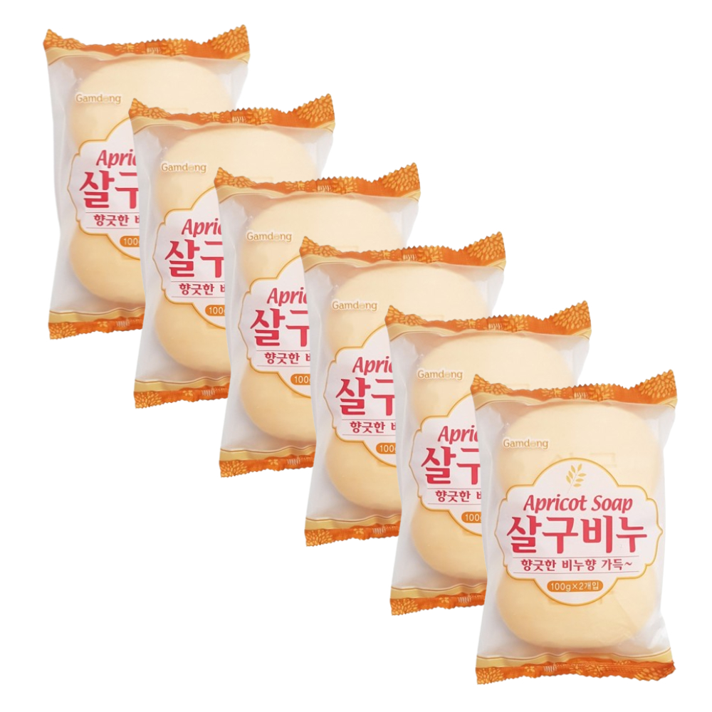 살구비누 2개입 3+3 클렌징바 세안비누 - 상세 이미지 5