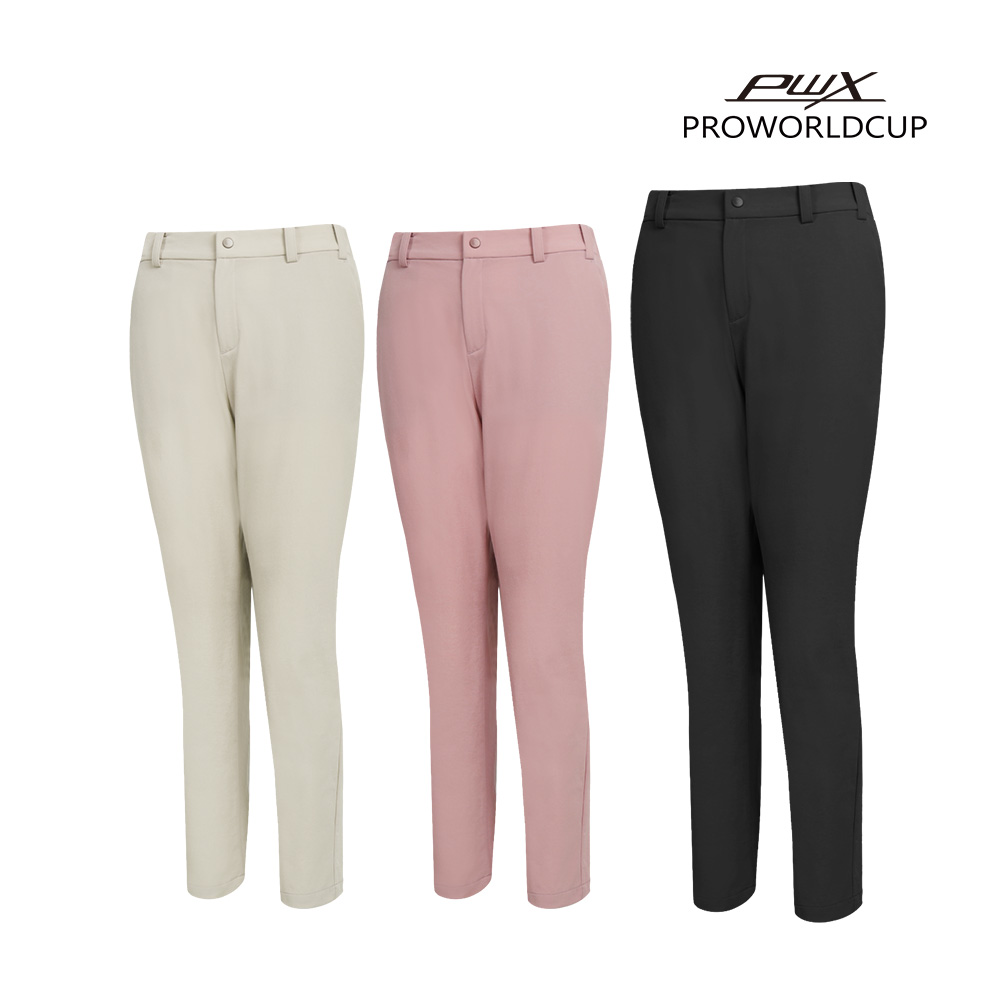 [PWX][A]B224-7623-25 여성 냉감 슬랙스 벨트형 팬츠 - 상품 이미지