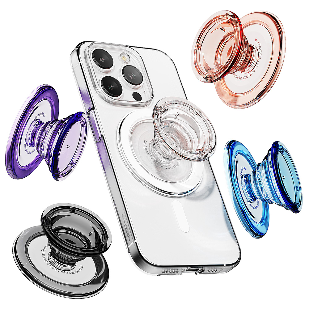 빅쏘 아이폰 갤럭시 맥세이프 그립톡 핸드폰 거치대 투명 스마트톡