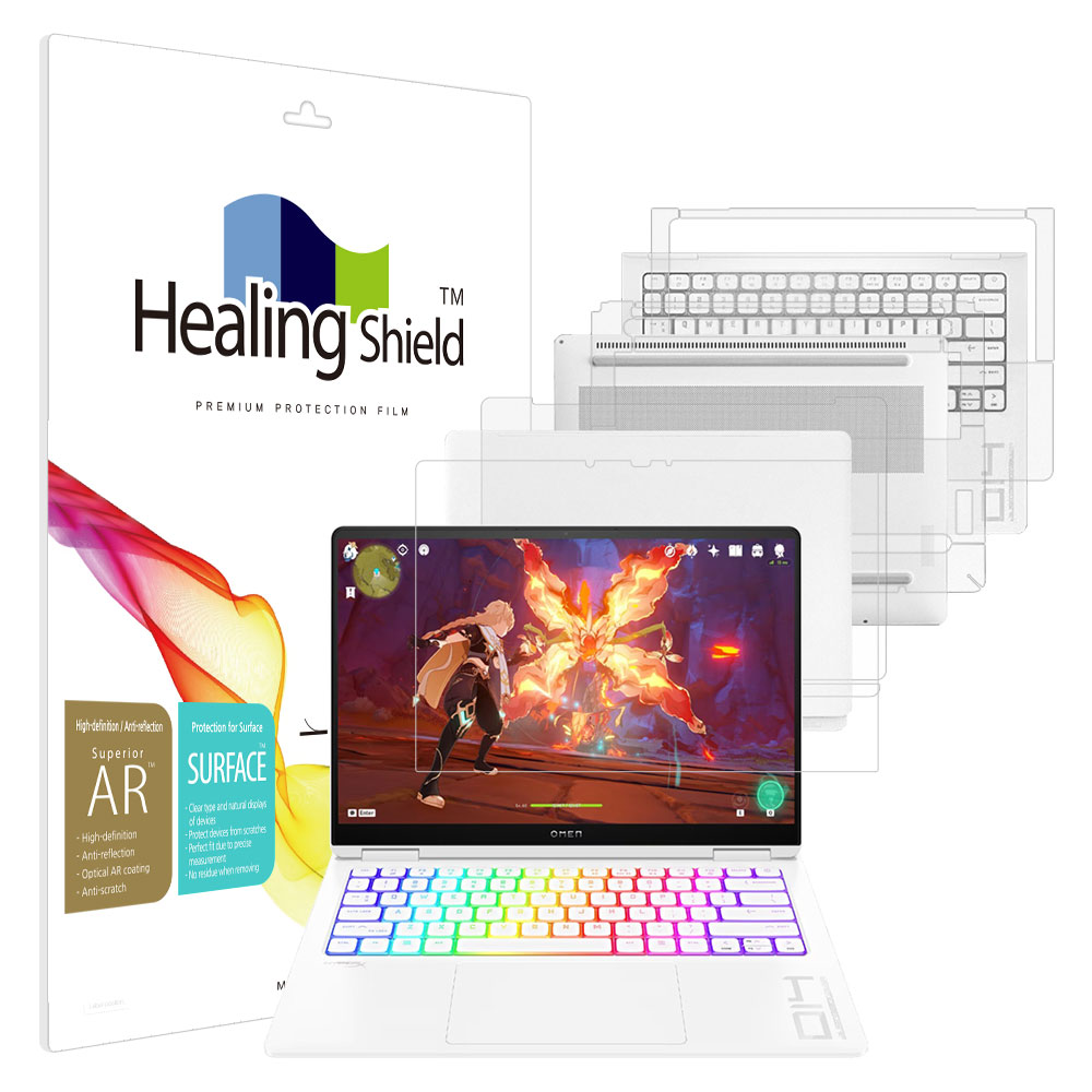 HP 오멘 14 슬림 fb0038TX AR 고화질 액정보호필름1매 외부3종 - 상품 이미지