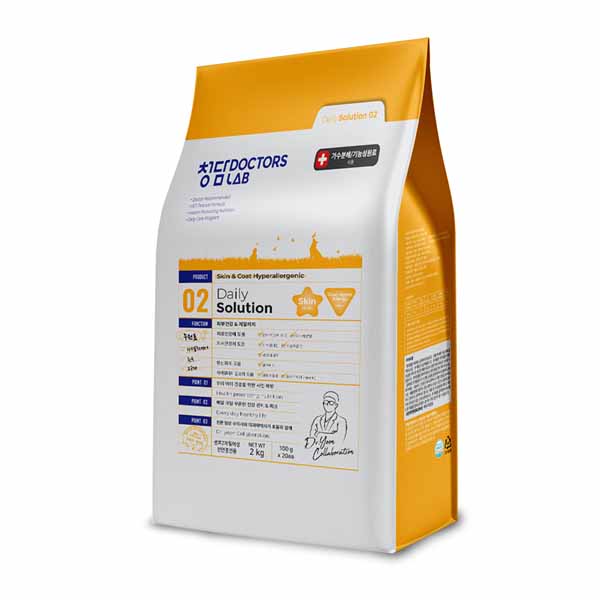 강아지 저알러지 가수분해 사료 청담닥터스랩 2kg 스킨 코트 - 상세 이미지 3