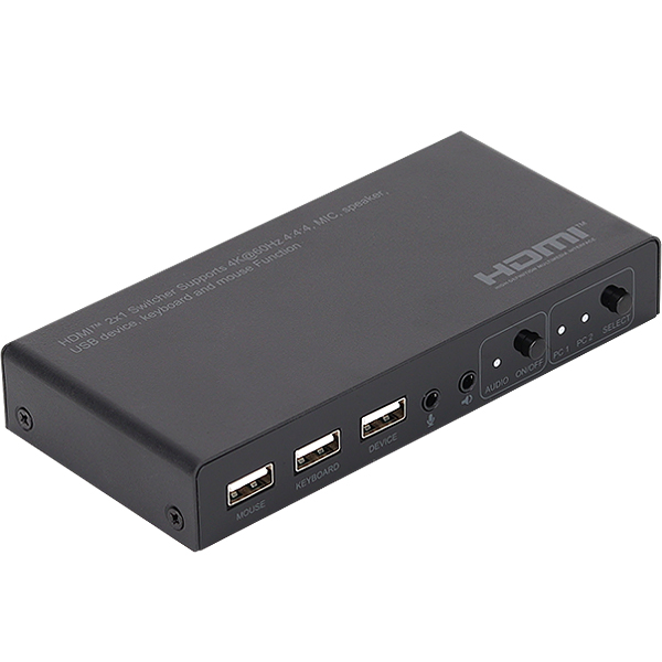 강원전자 넷메이트 4K 60Hz HDMI 2.0 KVM 2:1 스위치(USB) NM-PTK01 - 상세 이미지 2
