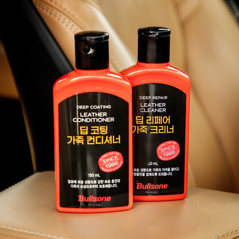 [불스원] 2스텝 천연가죽케어 크리너&로션 제품 이미지