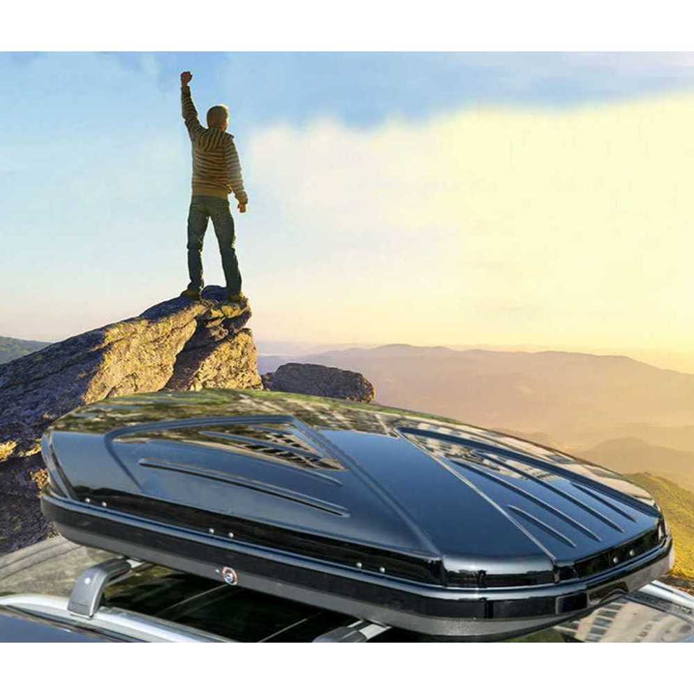자동차 루프 박스 대용량 SUV 초박형 가방 수하물 랙 500L 단품 행리차(흑/백/회색 중 선택) - 상품 이미지