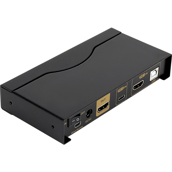 강원전자 넷메이트 4K 60Hz HDMI 2.0 KVM 2:1 스위치(USB-C) NM-CKD01 - 상세 이미지 3