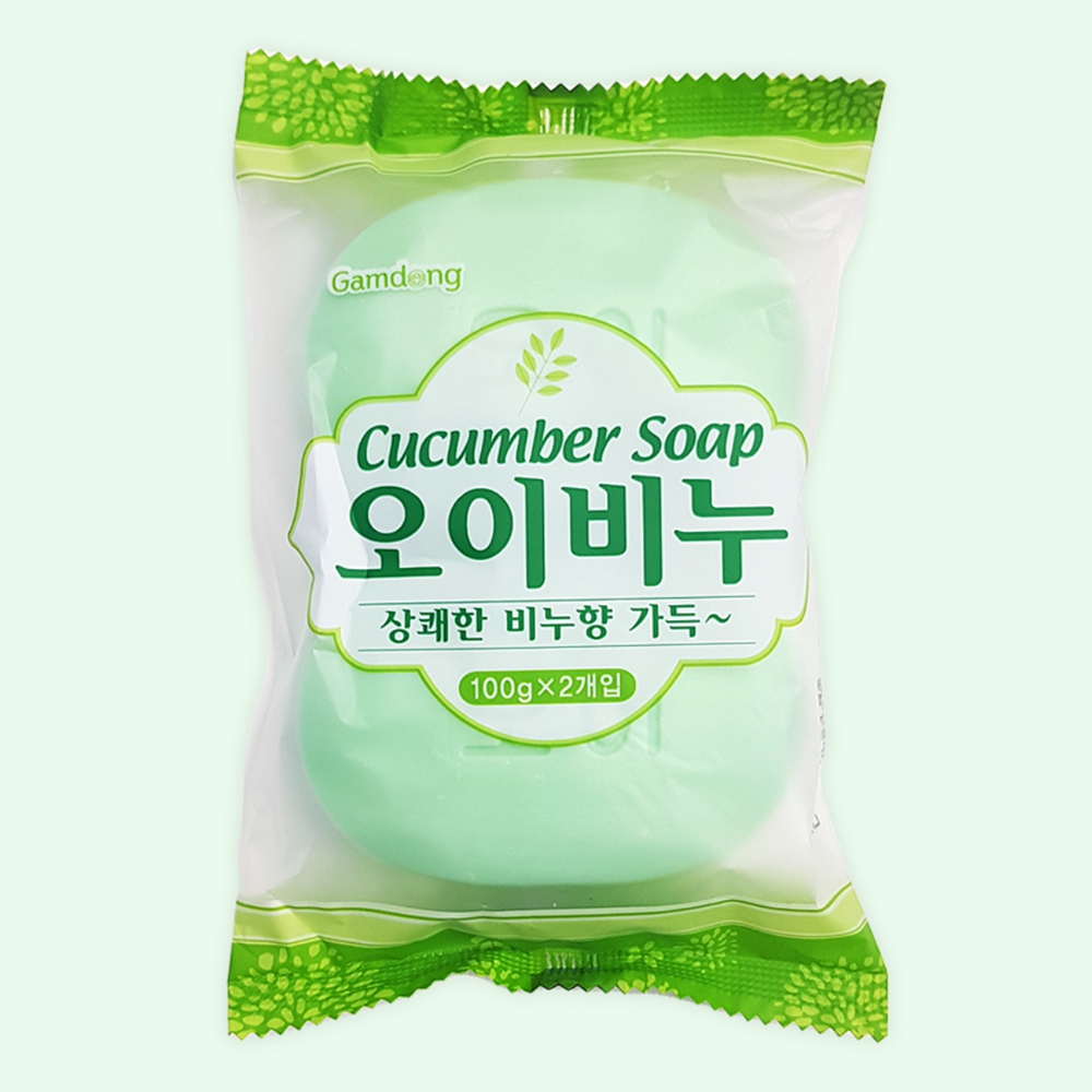 오이비누 2개입 3+3 바디 페이스 목욕비누 - 상세 이미지 4