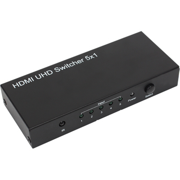 강원전자 넷메이트 4K 60Hz HDMI 2.0 5:1 선택기 NM-HSU501 - 상세 이미지 3