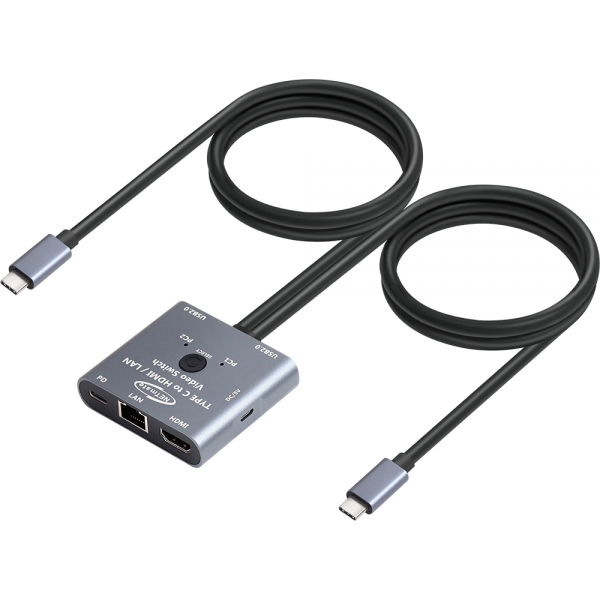 강원전자 넷메이트 USB Type C HDMI KVM 스위치(HDMI/LAN/USB/PD) NM-TCK01 - 상세 이미지 2