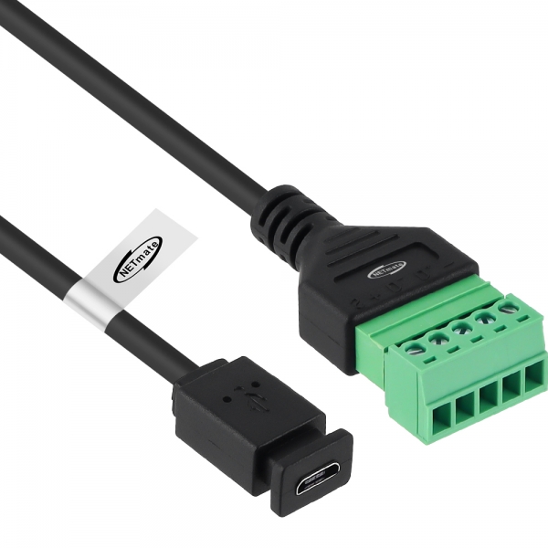 강원전자 넷메이트 USB2.0 마이크로 5핀 / 터미널 블록 케이블 1m NM-TG05 - 상세 이미지 2