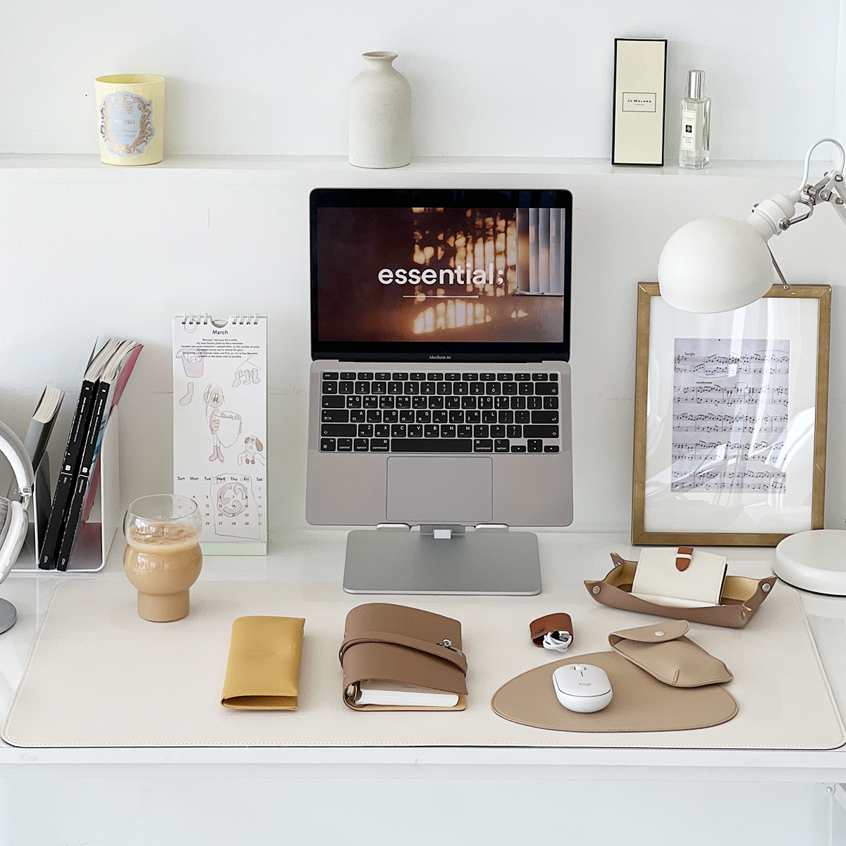 가죽데스크매트 책상매트 책상덮개 패드 주문제작 제품 이미지