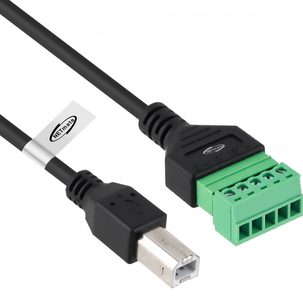 강원전자 넷메이트 USB2.0 BM / 터미널 블록 케이블 1m NM-TG10 - 상세 이미지 2