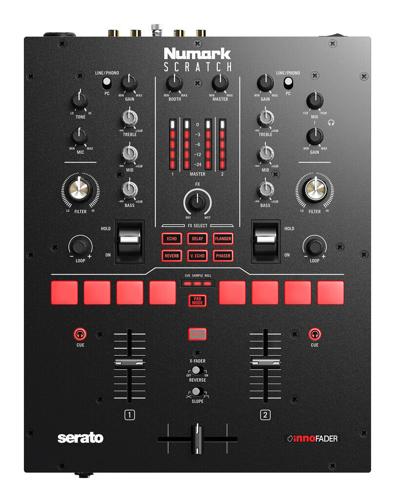 누마크 Numark Scratch DJ 믹서 스크래치 Serato DJ Pro 지원 2채널 - 상품 이미지