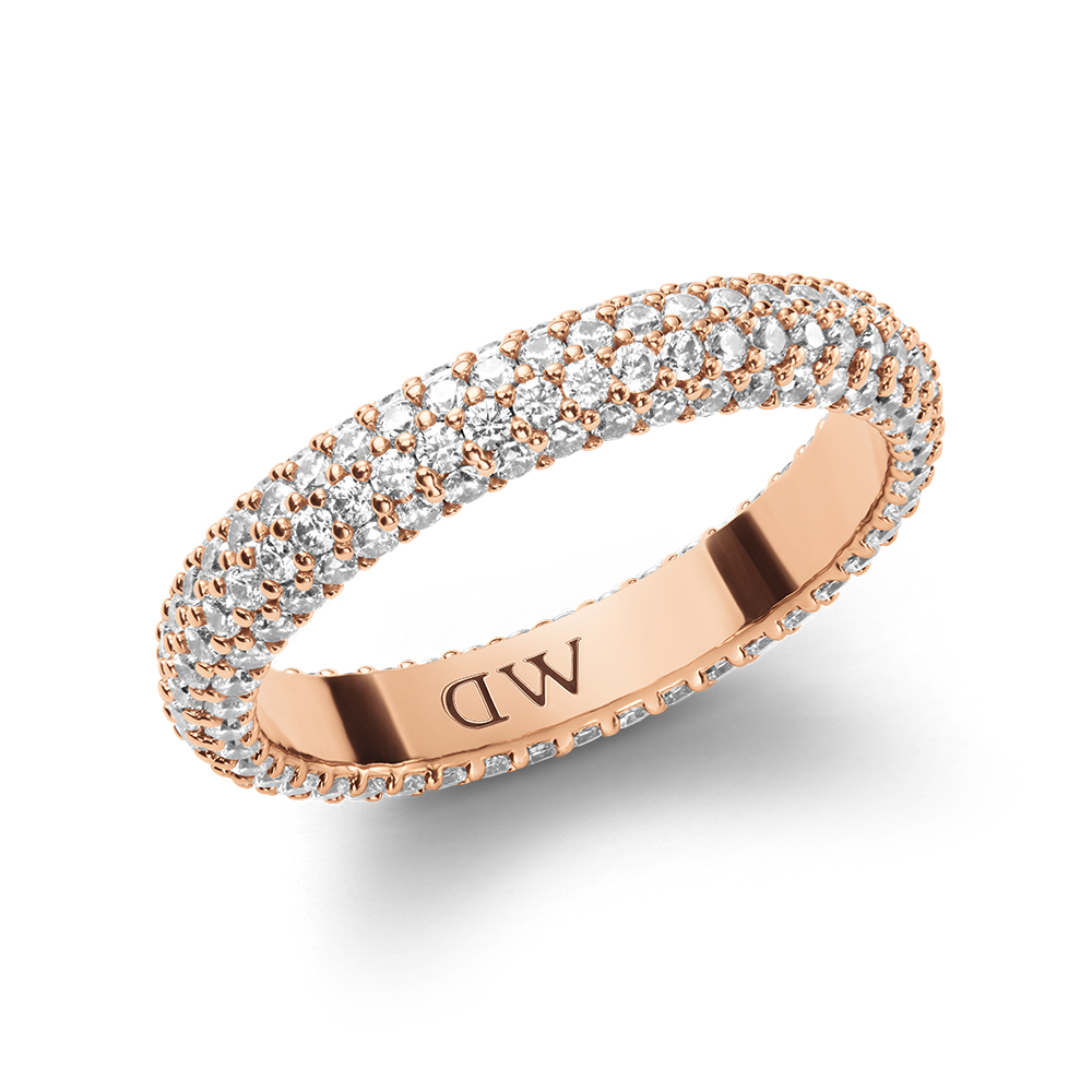 다니엘 웰링턴 PAVE CRYSTAL RING 크리스탈 파베 큐빅반지 커플링 - 상품 이미지