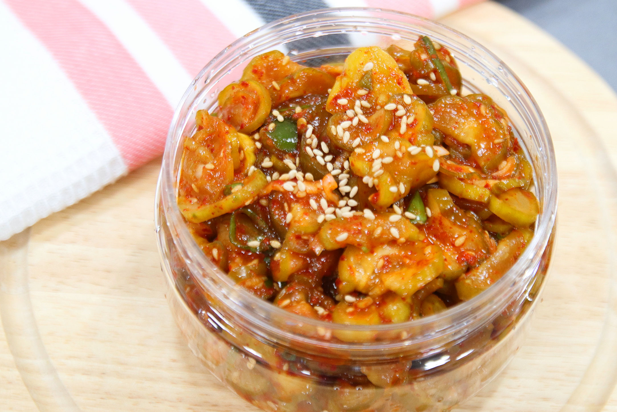 양념오이지무침 통오이지 오이절임 짠지 장아찌 400g - 상세 이미지 3