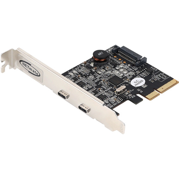 강원전자 넷메이트 USB3.1 Gen2 Type C 2포트 PCI Express 카드(슬림PC겸용) U-1800 - 상세 이미지 2