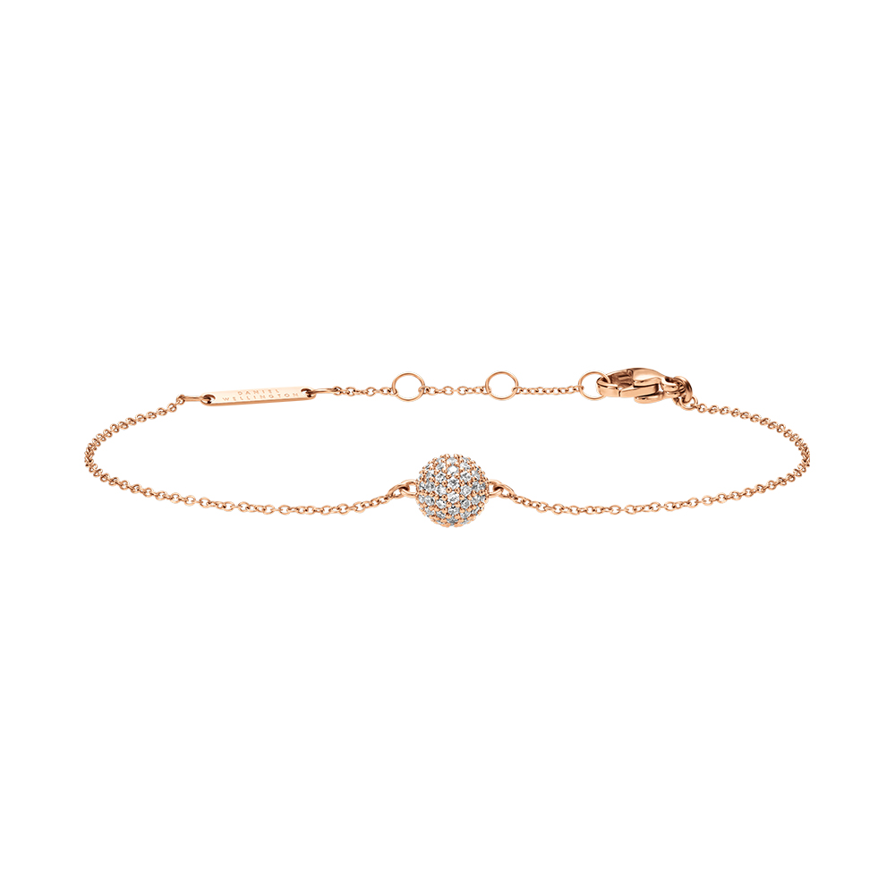 다니엘 웰링턴 PAVE CRYSTAL PENDANT BRACELET 파베 메탈팔찌 - 상품 이미지