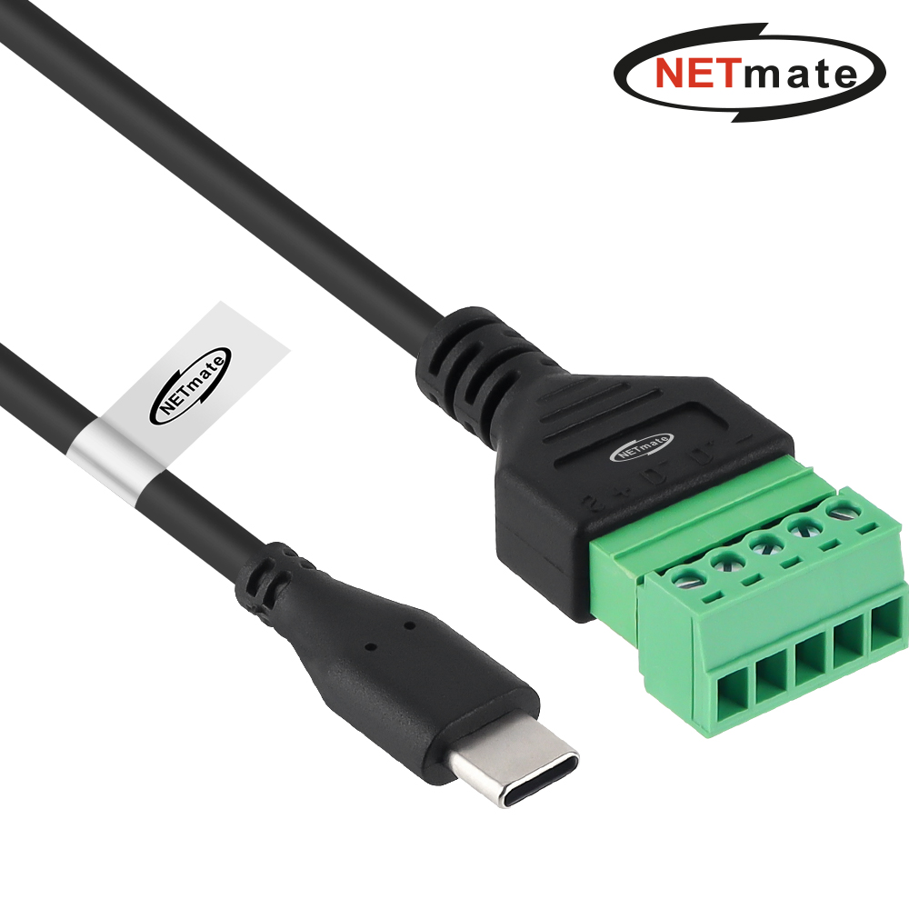 강원전자 넷메이트 USB2.0 CM / 터미널 블록 케이블 1m NM-TG06 - 상품 이미지