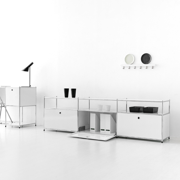 심플리 3x2 수납장 3문 BC143 2260mmx400mm658mm, 2단, 퓨어화이트 8011.4740 - 상세 이미지 2