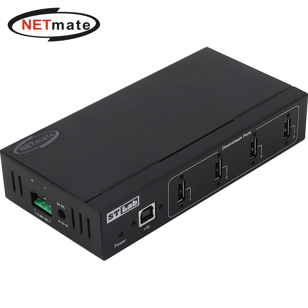 강원전자 넷메이트 산업용 USB2.0 4포트 허브 IU-170 - 메인 이미지