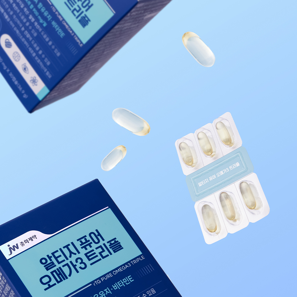 JW중외제약 알티지 퓨어 오메가3 트리플 1230mg 30캡슐, 3개 - 상세 이미지 4
