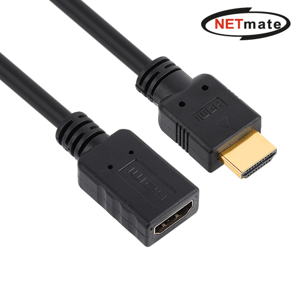 강원전자 넷메이트 NMC-HF015BN 4K 60Hz HDMI 2.0 연장 케이블 0.15m~1.5m - 상품 이미지