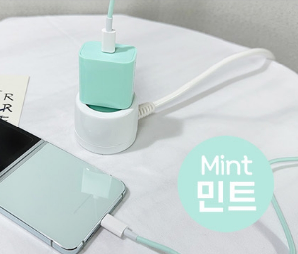 파스텔 PD PPS 초고속 충전기 어댑터 C타입 케이블 세트 25W 이미지 7