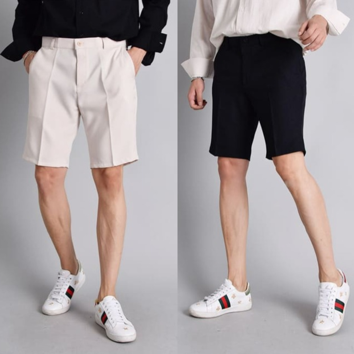 남자 로레 여름 5부 스판 슬랙스 반바지 28-38