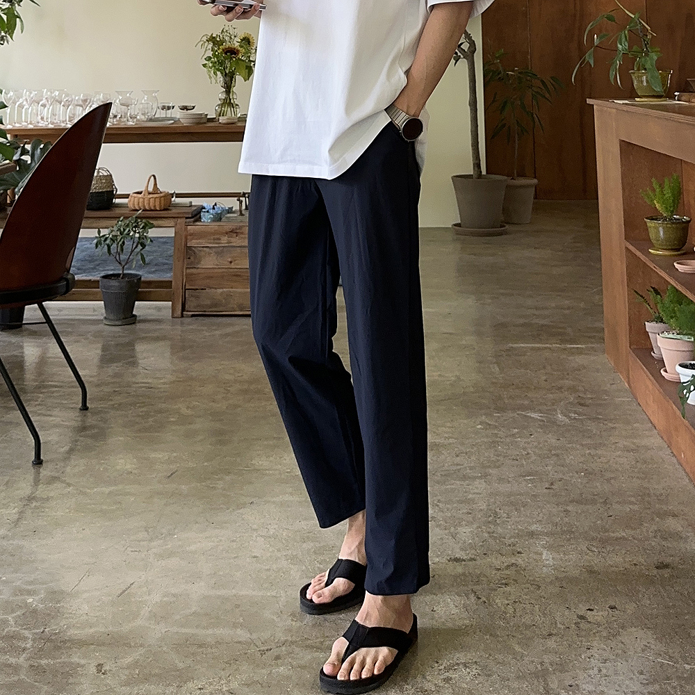 남자 바지 테이퍼드핏 아이스 팬츠 남자냉장고바지 - 상세 이미지 4