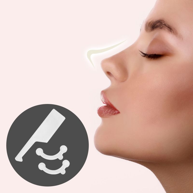 코 끝 높이는 실리콘 투명 코뽕 콧대 높이기 코끝 코높이 콧볼 노즈업 - 상품 이미지
