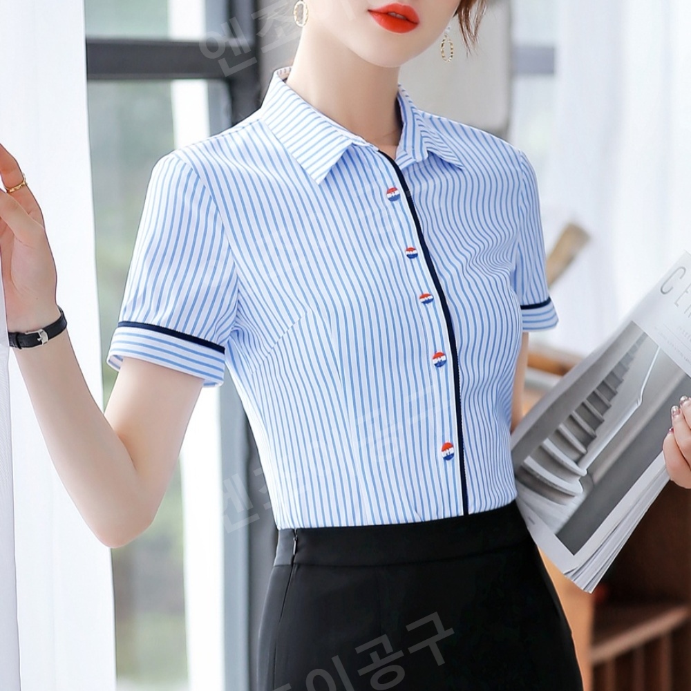 줄서는 식당 15화 입짧은 햇님 반팔 셔츠 오피스 정장 의상 옷 패션 - 메인 이미지