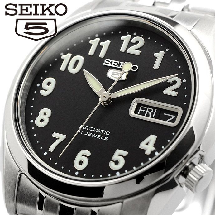 세이코 SEIKO 오토매틱 검판 남자 비즈니스 정장 캐주얼 손목 시계 SNK381K - 메인 이미지