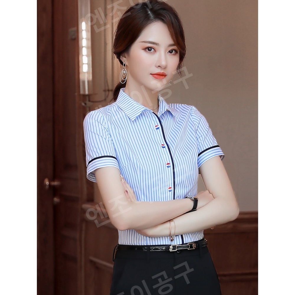 줄서는 식당 15화 입짧은 햇님 반팔 셔츠 오피스 정장 의상 옷 패션 - 상세 이미지 3
