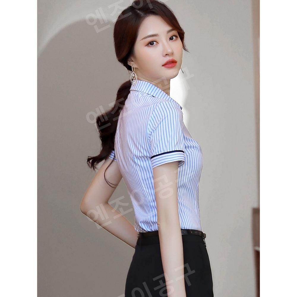 줄서는 식당 15화 입짧은 햇님 반팔 셔츠 오피스 정장 의상 옷 패션 - 상세 이미지 4