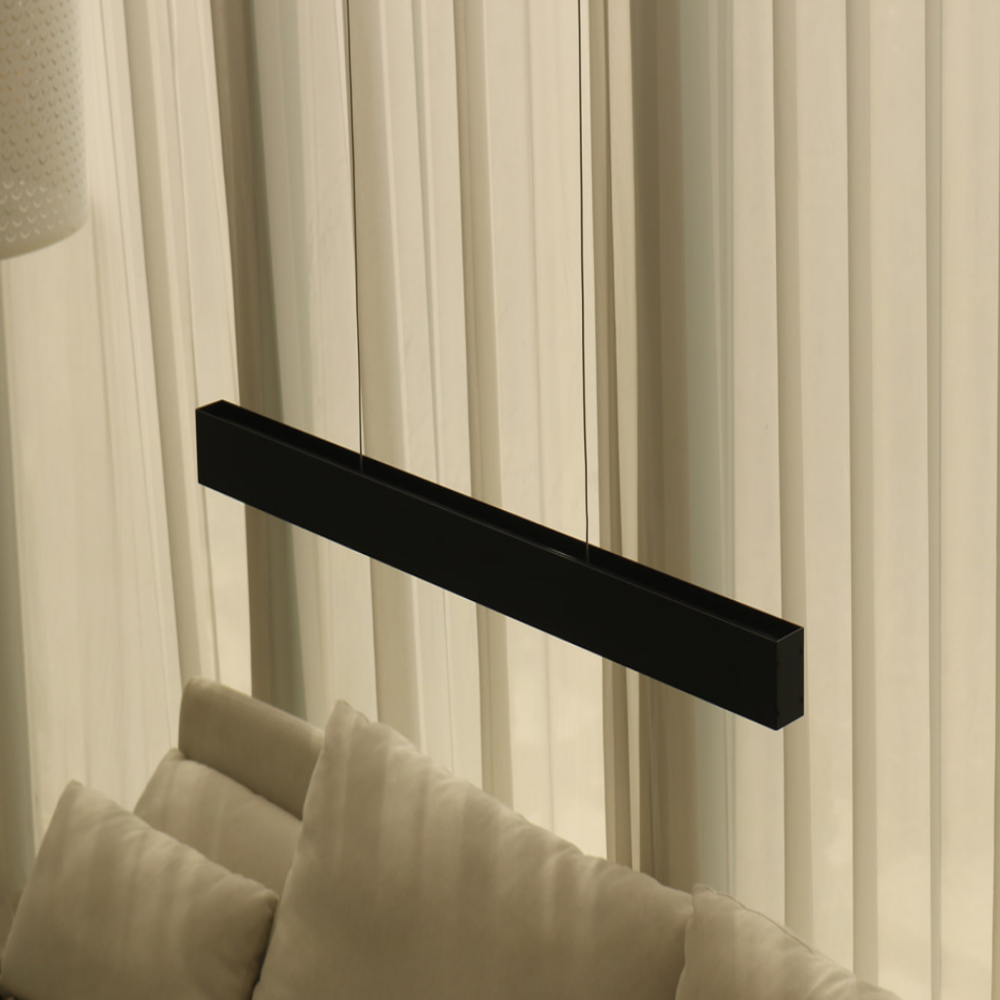 당일+무료배송 6인식탁등 LED 국산 4인 북유럽 일자 식탁등 900MM/화이트/전구색 - 상세 이미지 3