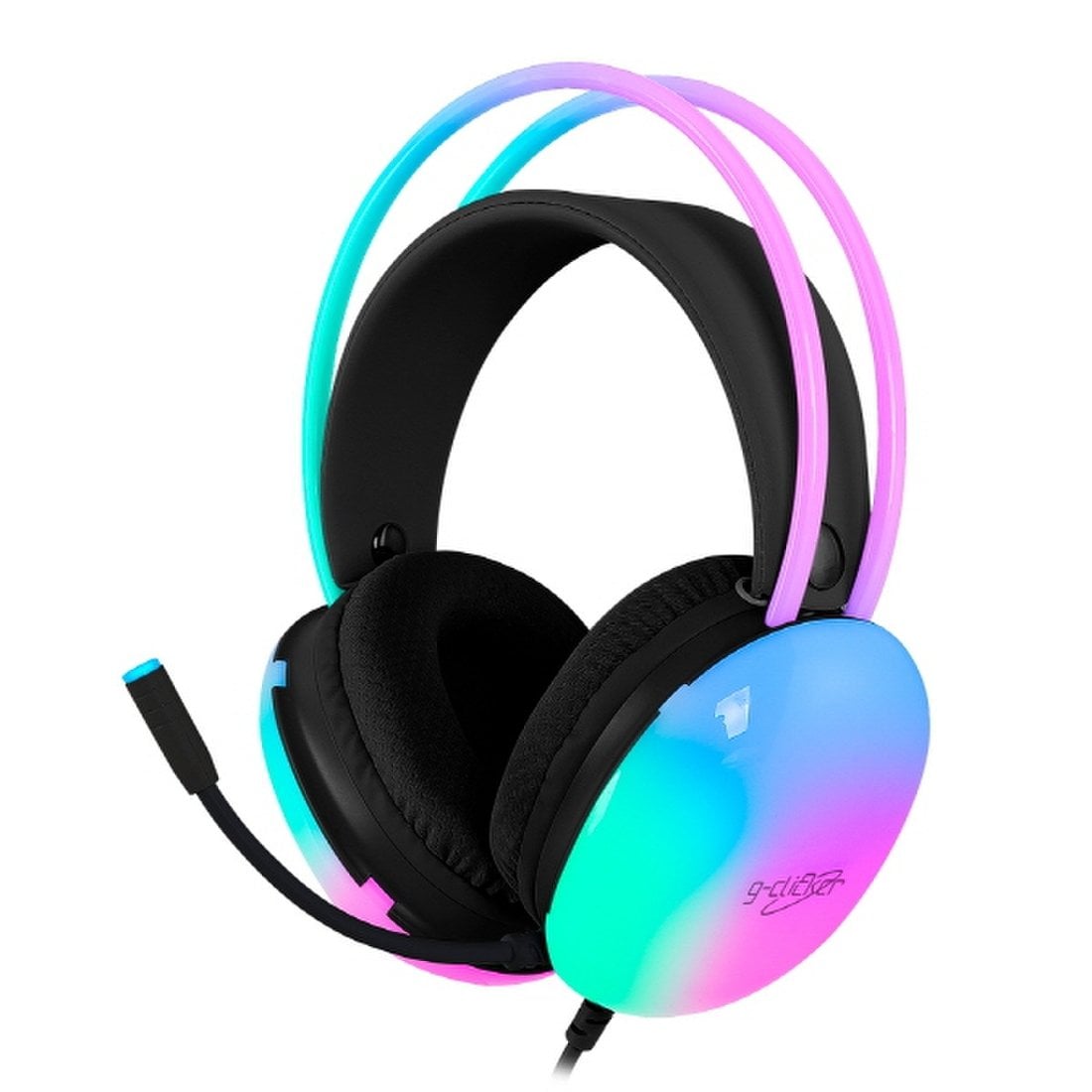 지클릭커 슈퍼히어로 오로라 RGB 게이밍 헤드셋 GH-U3300 - 메인 이미지