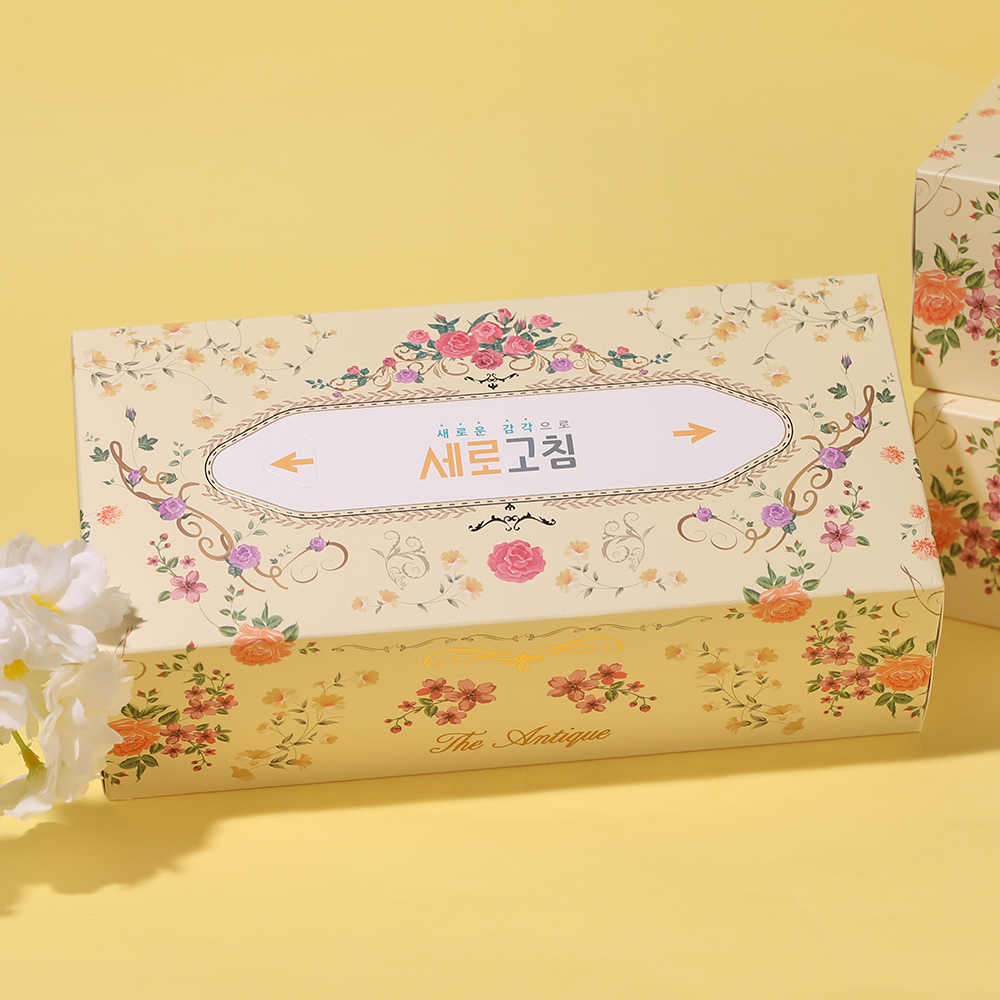 [촉촉보장] 세로고침 먼지없는 엔틱 촉촉한 보습 미용 갑티슈 120매, 12개